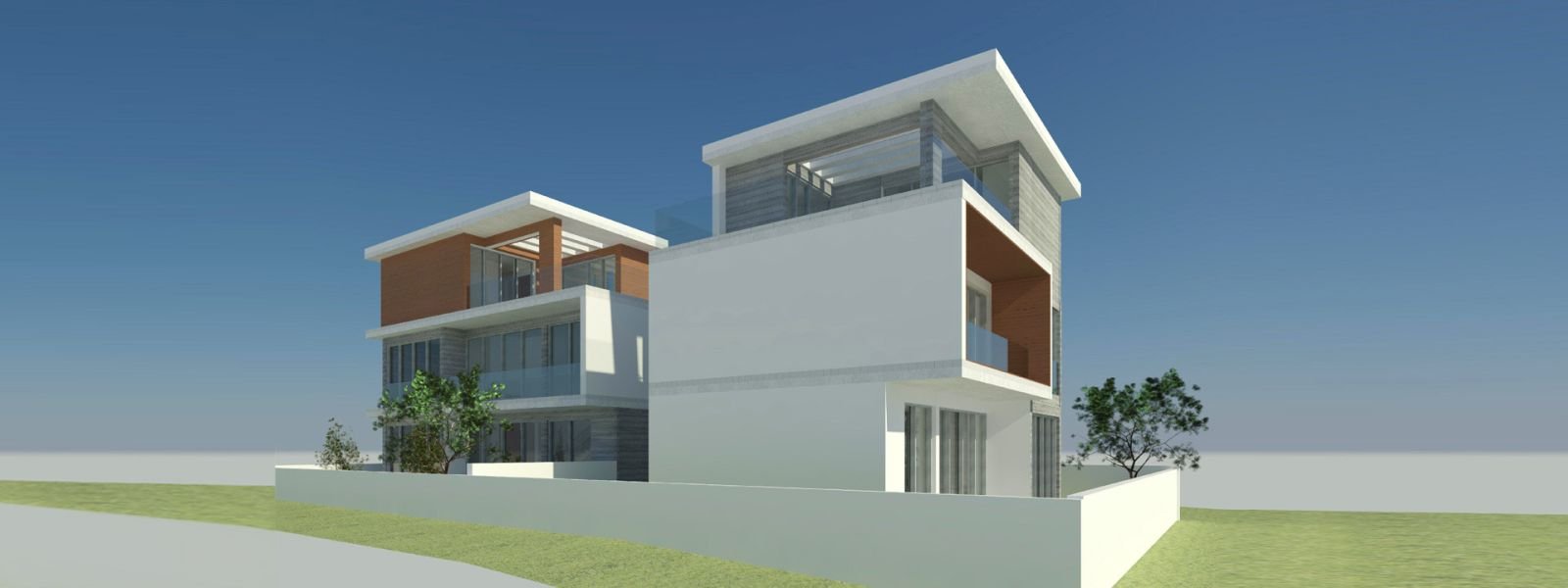 Modern villa in the city