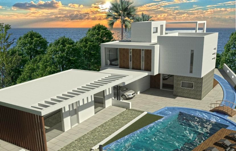 Moderne Villa in Paphos am Meer