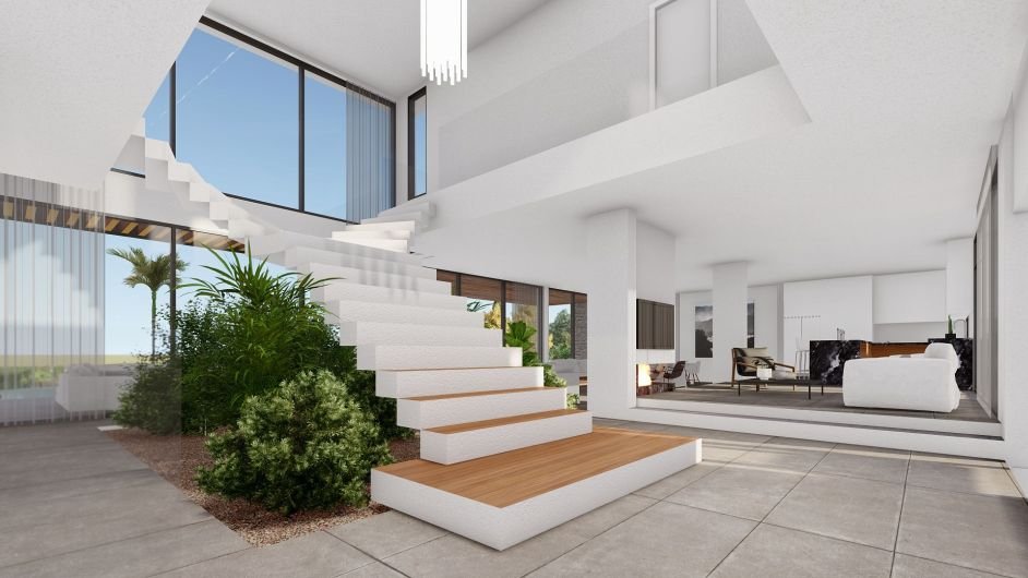 Modern villa steps away from the Sea