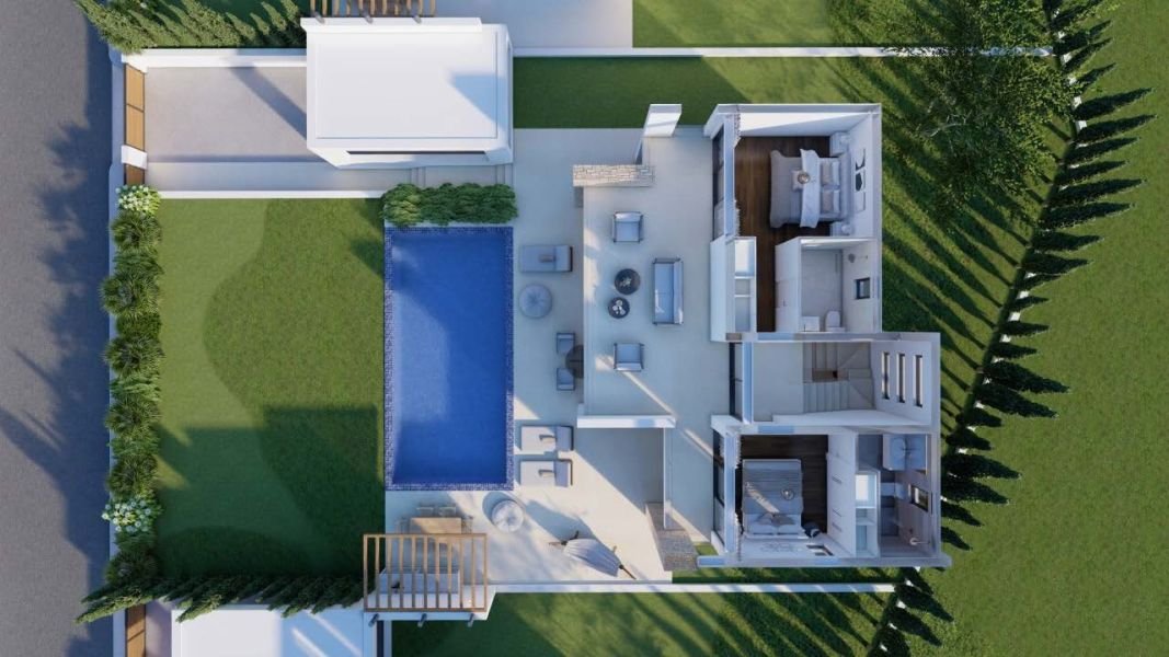 Cyp PR fast track. Modern sea view villa in Paphos
