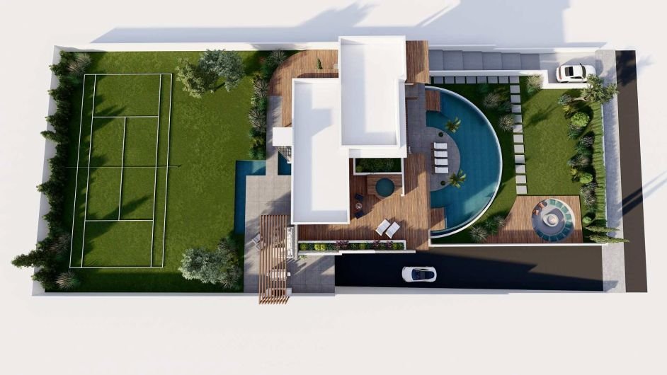 Modern villa steps away from the Sea