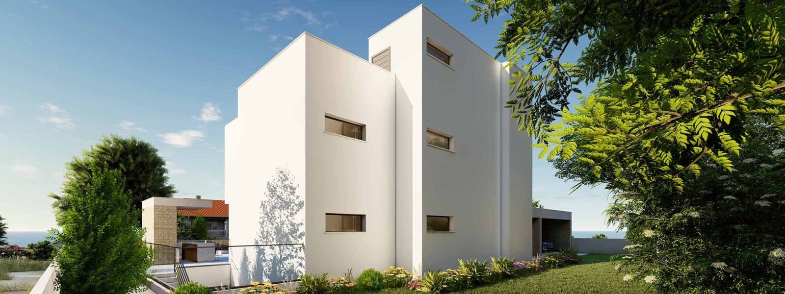 Villa by the sea on large plot in Paphos