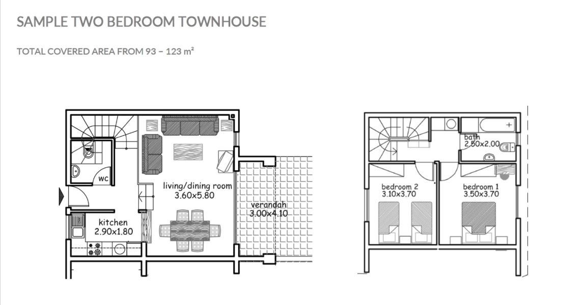 Townhouse in key ready complex in Paphos