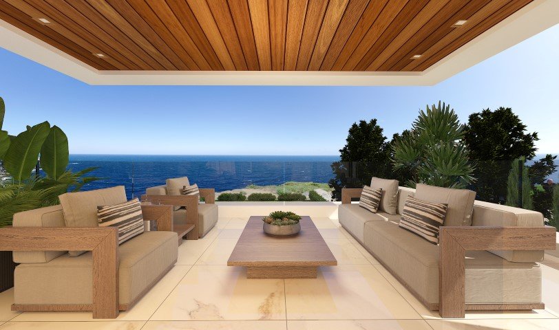 Seafront modern villa in Paphos