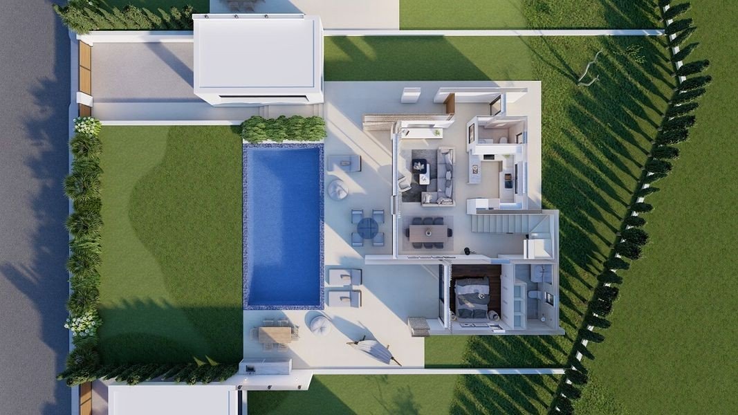 Luxury modern villa by Akamas national park