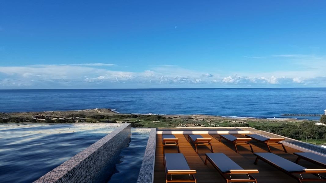 Apartment mit Meerblick am Strand