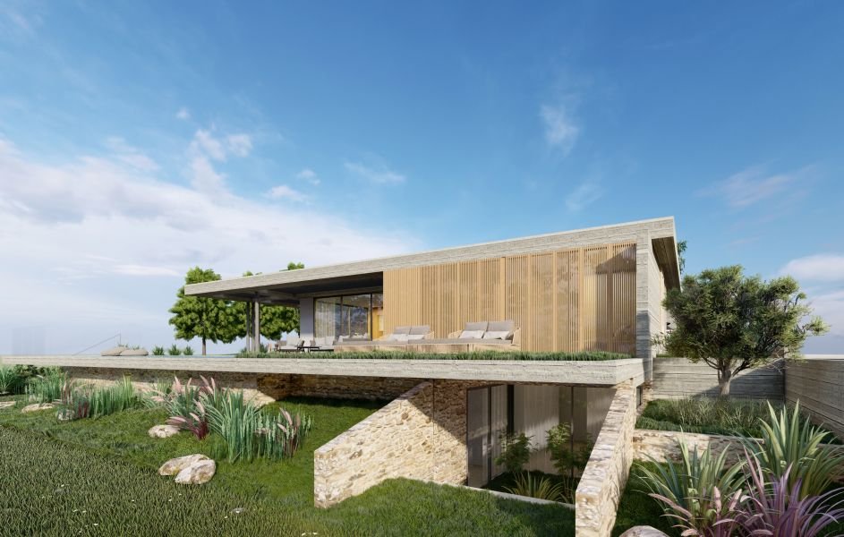 Moderne Villa mit Meerblick