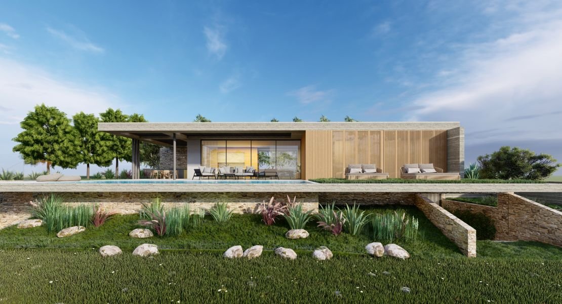 Moderne Villa mit Meerblick