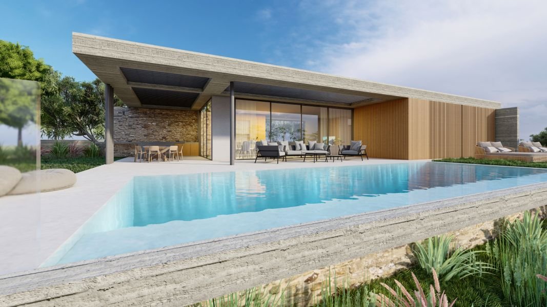 Moderne Villa mit Meerblick