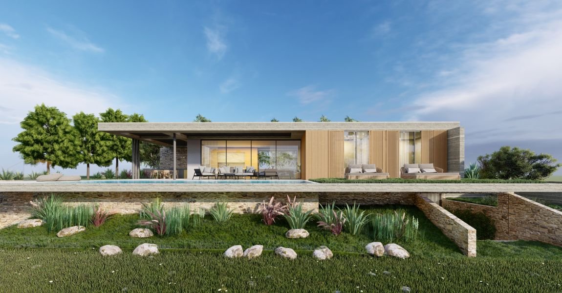 Moderne Villa mit Meerblick