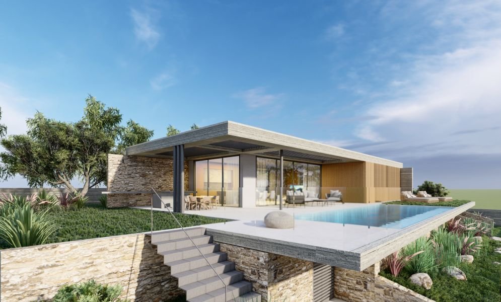 Moderne Villa mit Meerblick