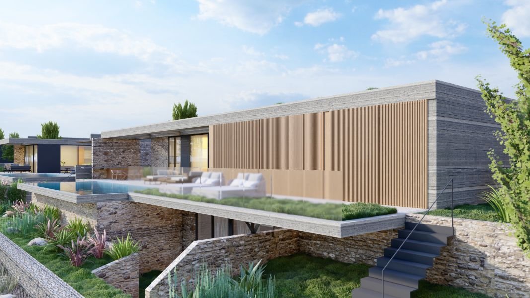 Moderne Villa mit Meerblick
