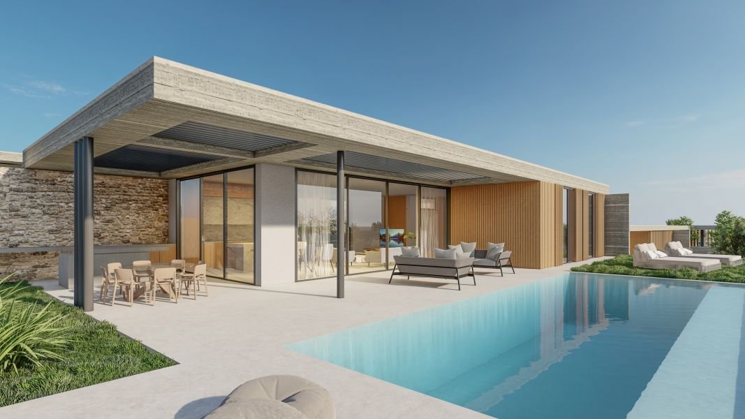 Moderne Villa mit Meerblick