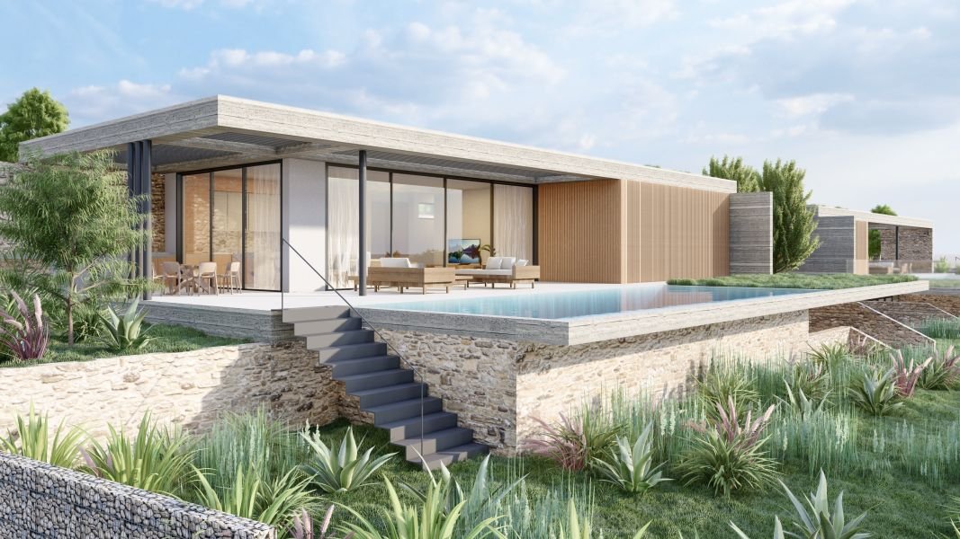 Moderne Villa mit Meerblick