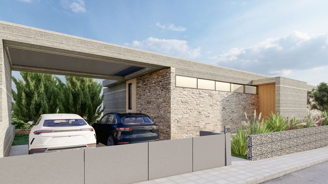 Moderne Villa mit Meerblick