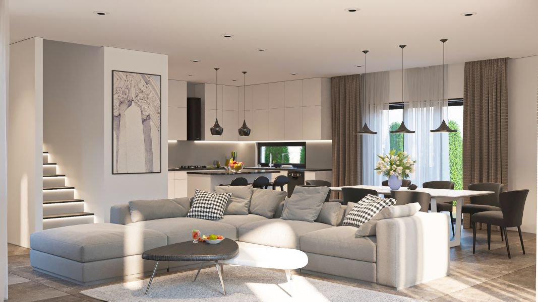 Detach house in complex close to city