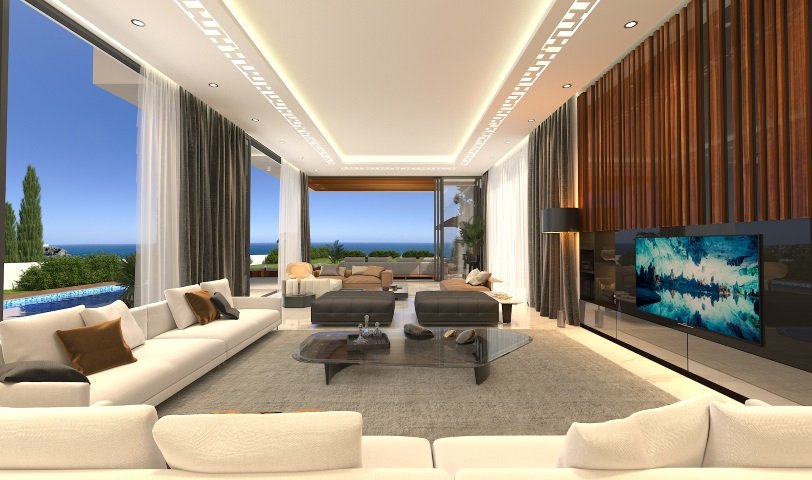 Seafront modern villa in Paphos