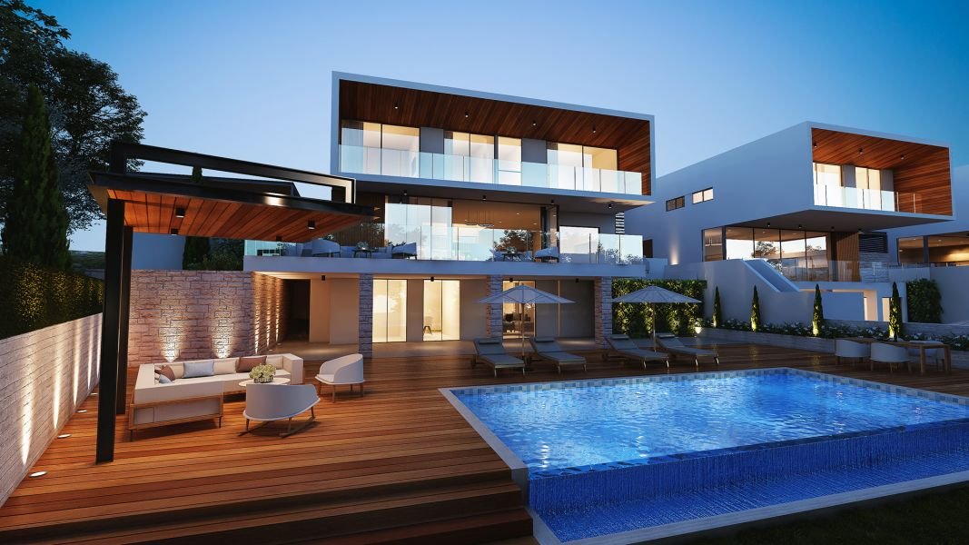 Luxury modern villa with sea view