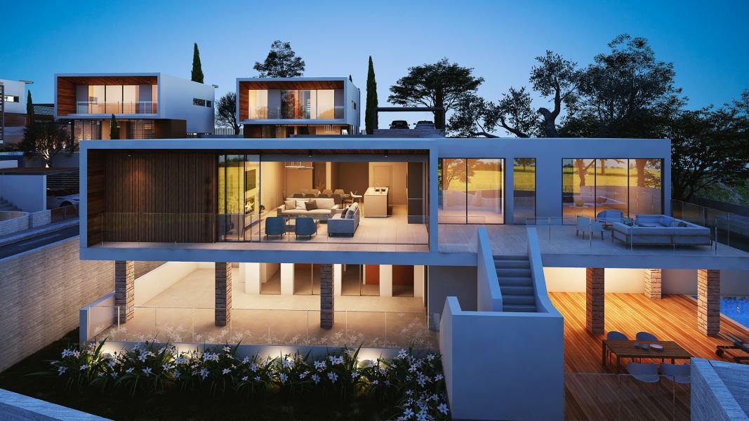 Luxury modern villa with sea view