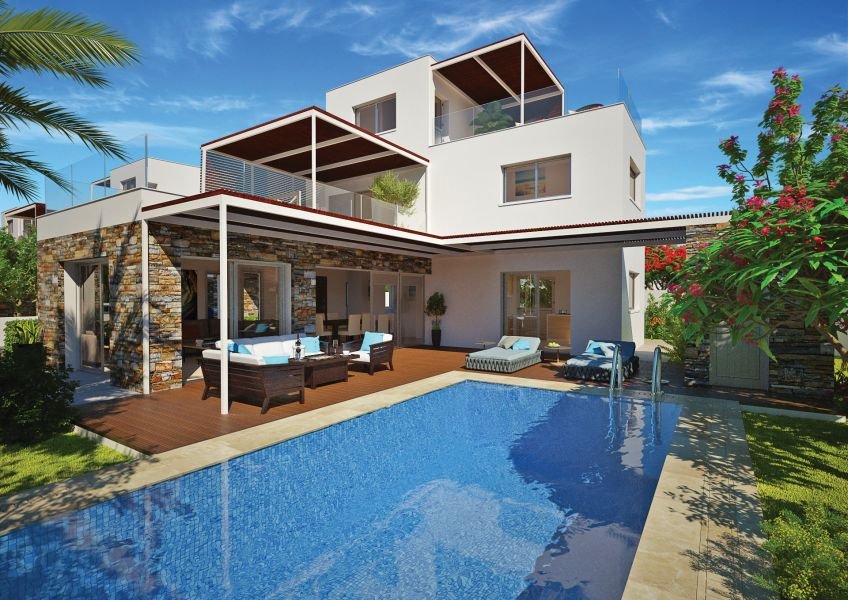 Moderne Küstenvilla in turistarea Paphos