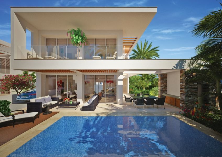 Moderne Küstenvilla in turistarea Paphos