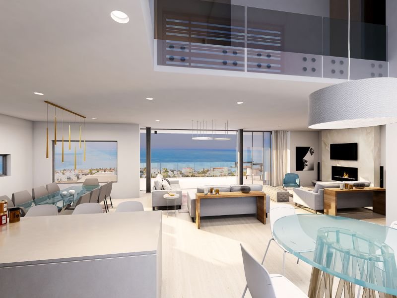 Luxury modern villa with sea view