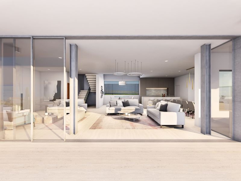 Luxury modern villa with sea view