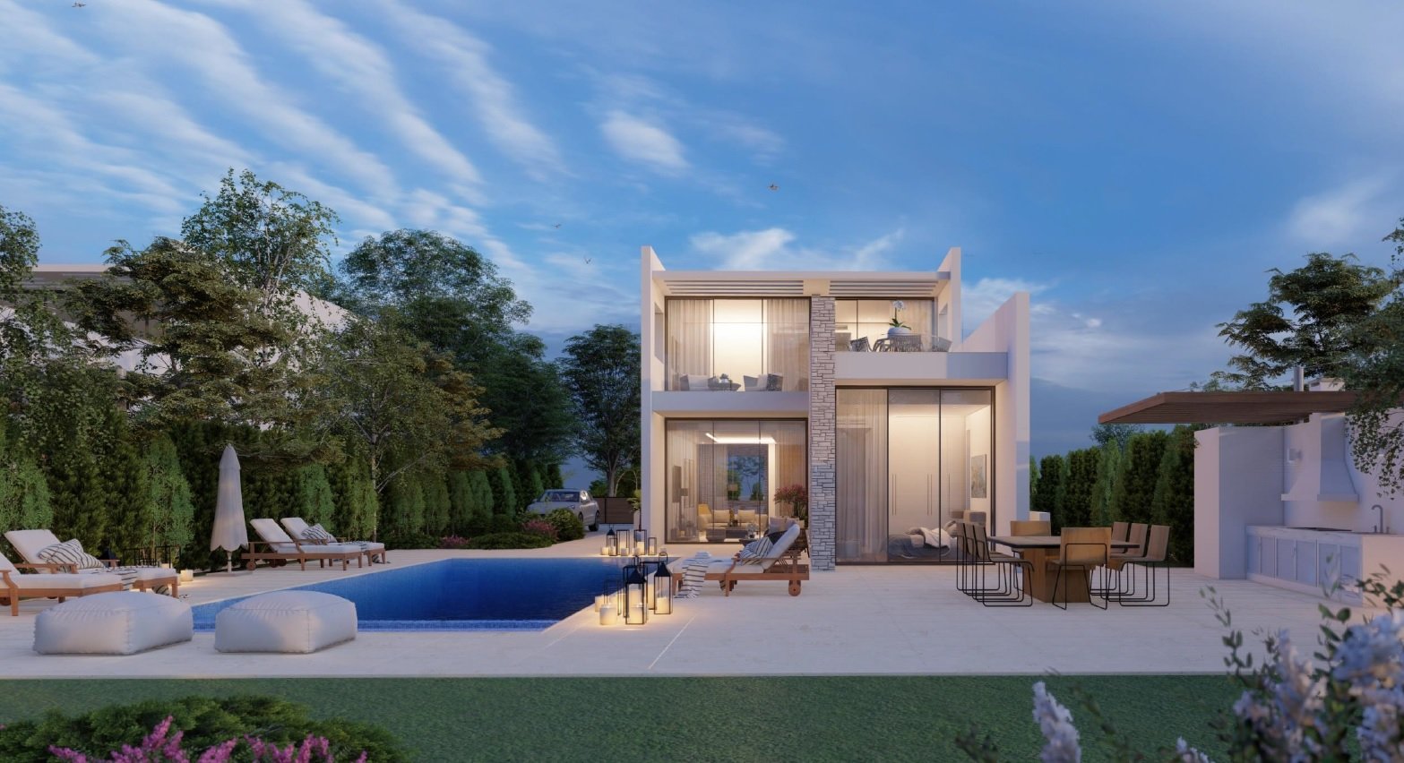 Modern villa in Club Resort by the sea in Paphos