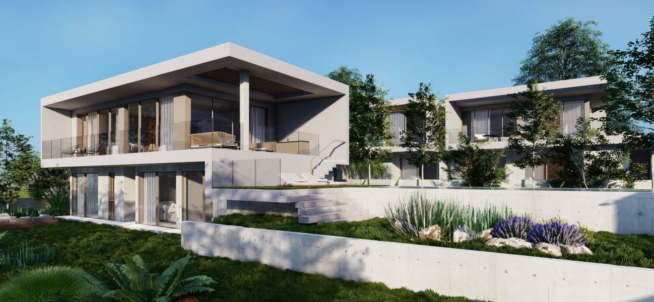 Moderne Luxusvilla mit Meerblick