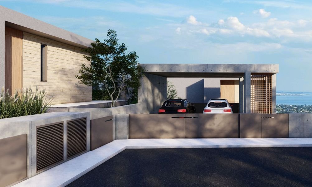 Moderne Luxusvilla mit Meerblick