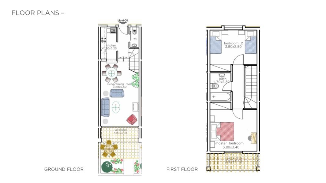 Townhouse in tourist area close to sea