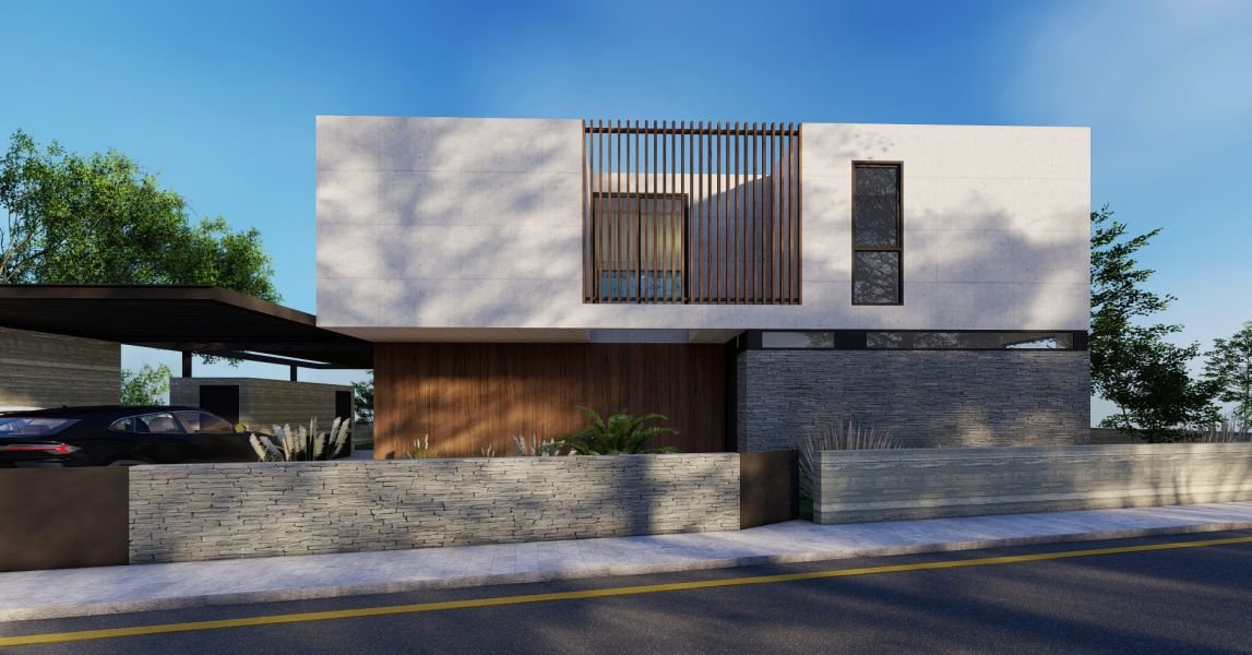 Luxury modern villa with sea&mountains views