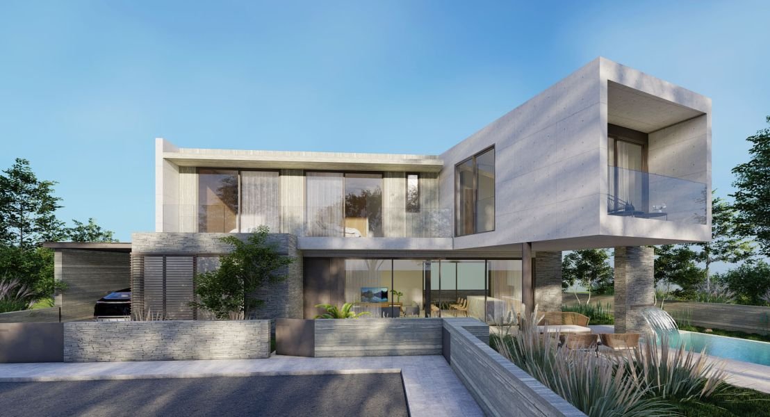 Luxury modern villa with sea&mountains views