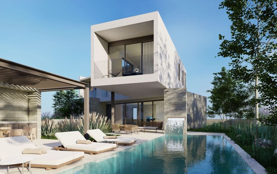 Luxury modern villa with sea&mountains views