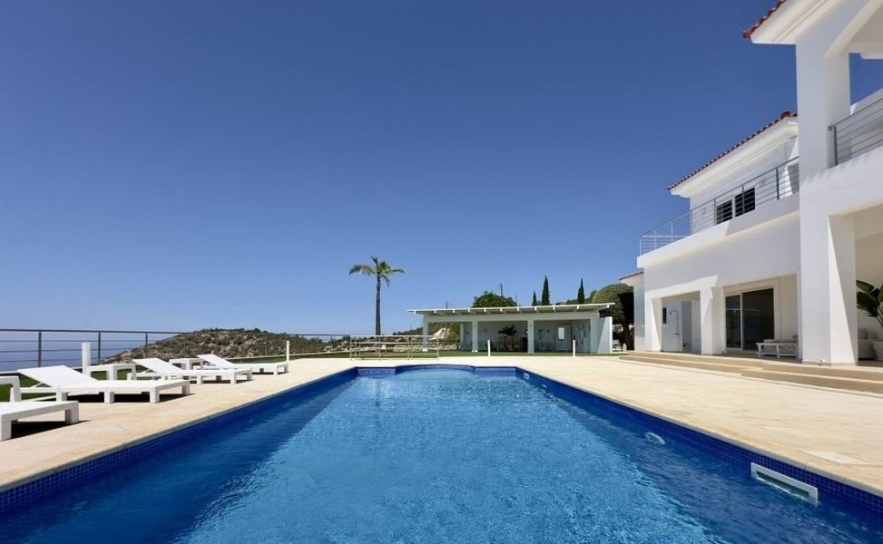 Residenz mit Panoramablick aufs Meer in Paphos