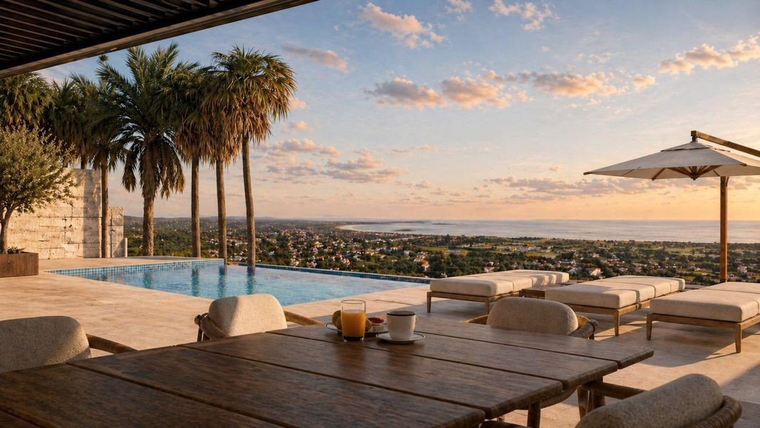 Zeitgenössische Villa mit Meerblick in Paphos