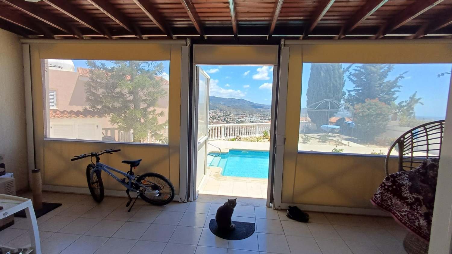 Bungalow with Sea and Mountain Views in Paphos
