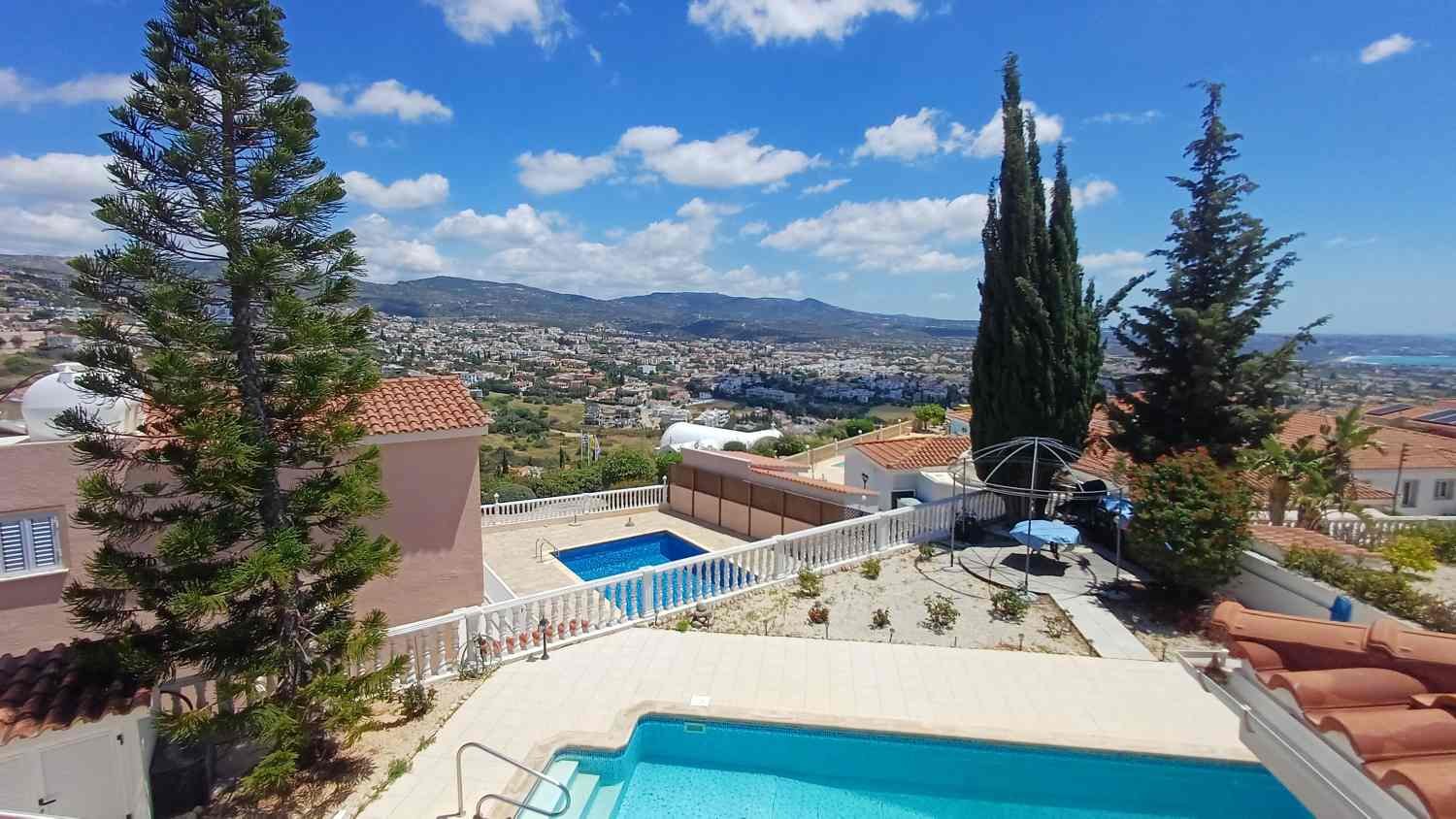 Bungalow with Sea and Mountain Views in Paphos