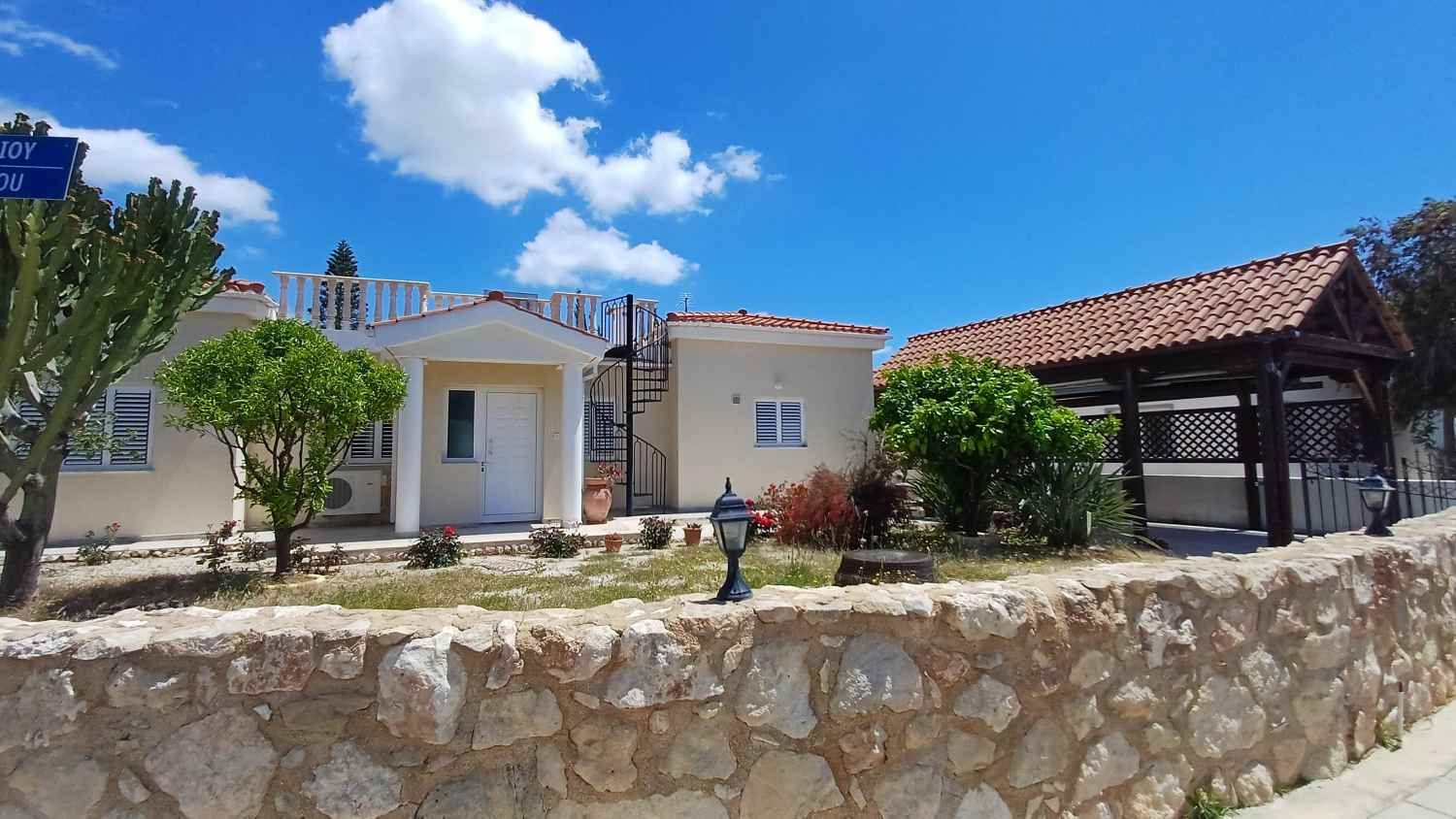 Bungalow with Sea and Mountain Views in Paphos