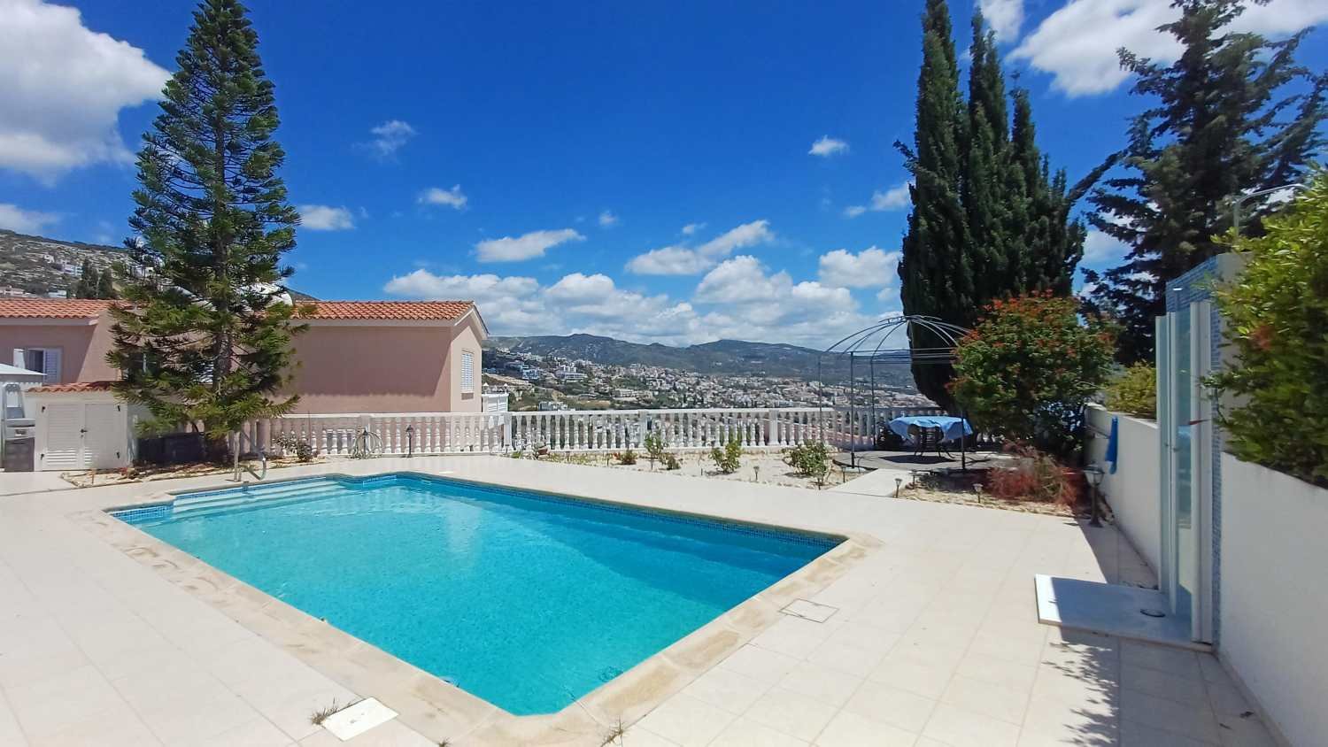 Bungalow with Sea and Mountain Views in Paphos