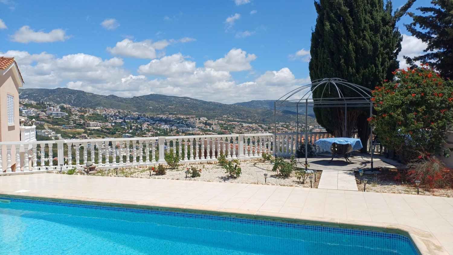 Bungalow with Sea and Mountain Views in Paphos