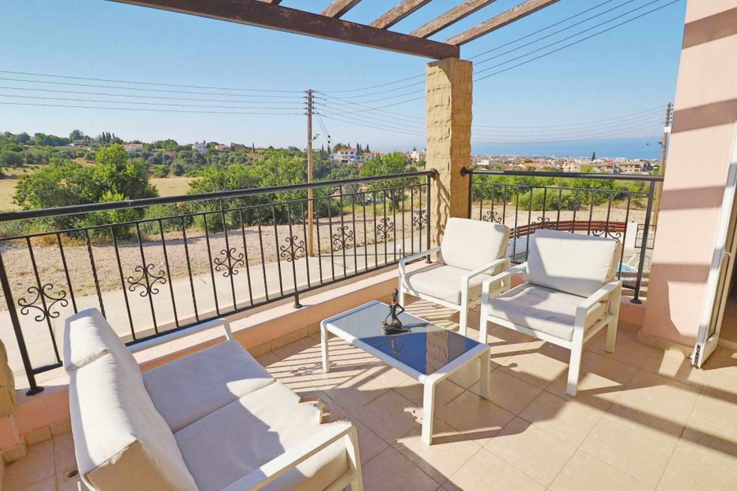 Villa with Sea and Mountain Views in Paphos