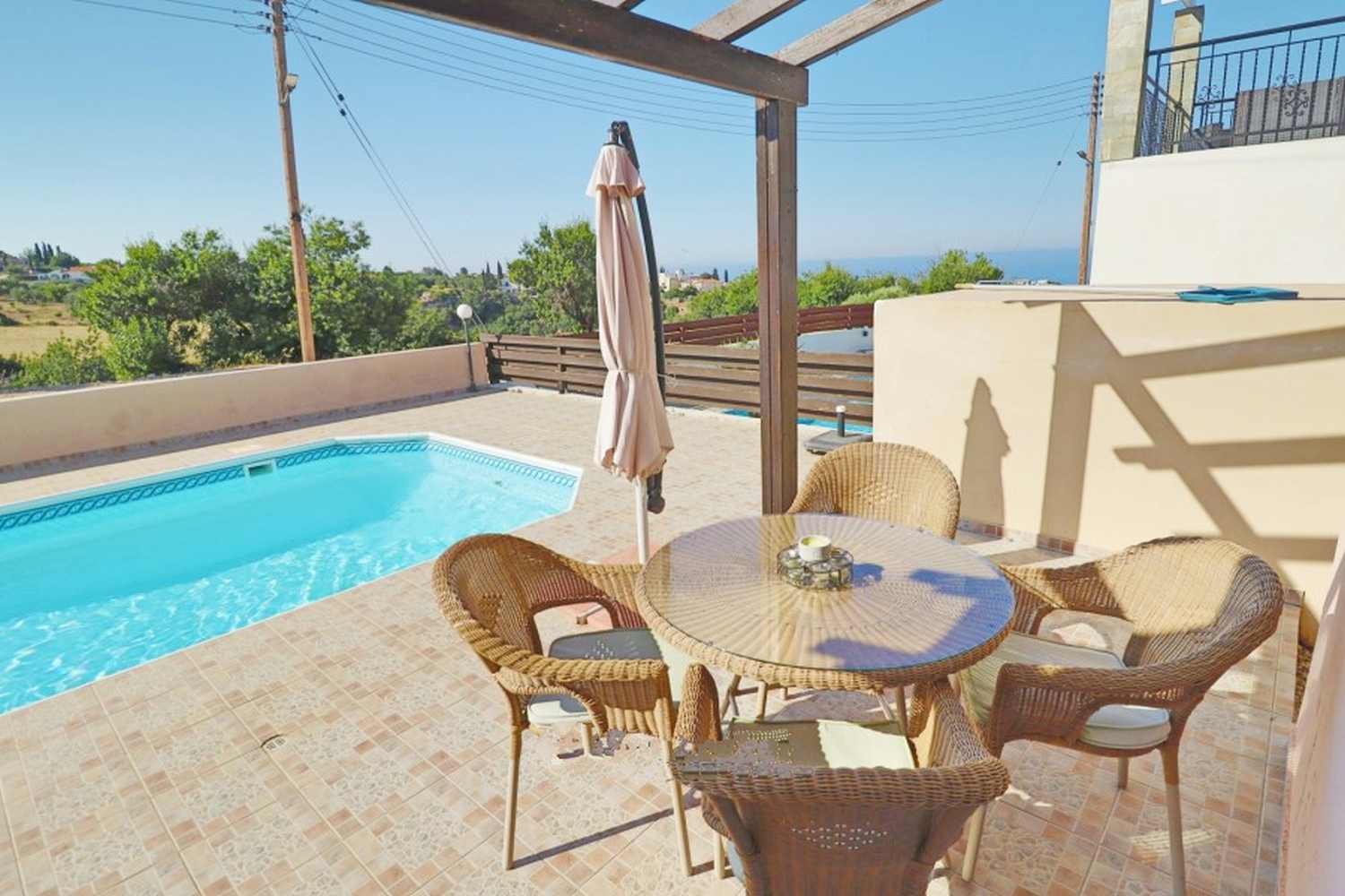Villa with Sea and Mountain Views in Paphos