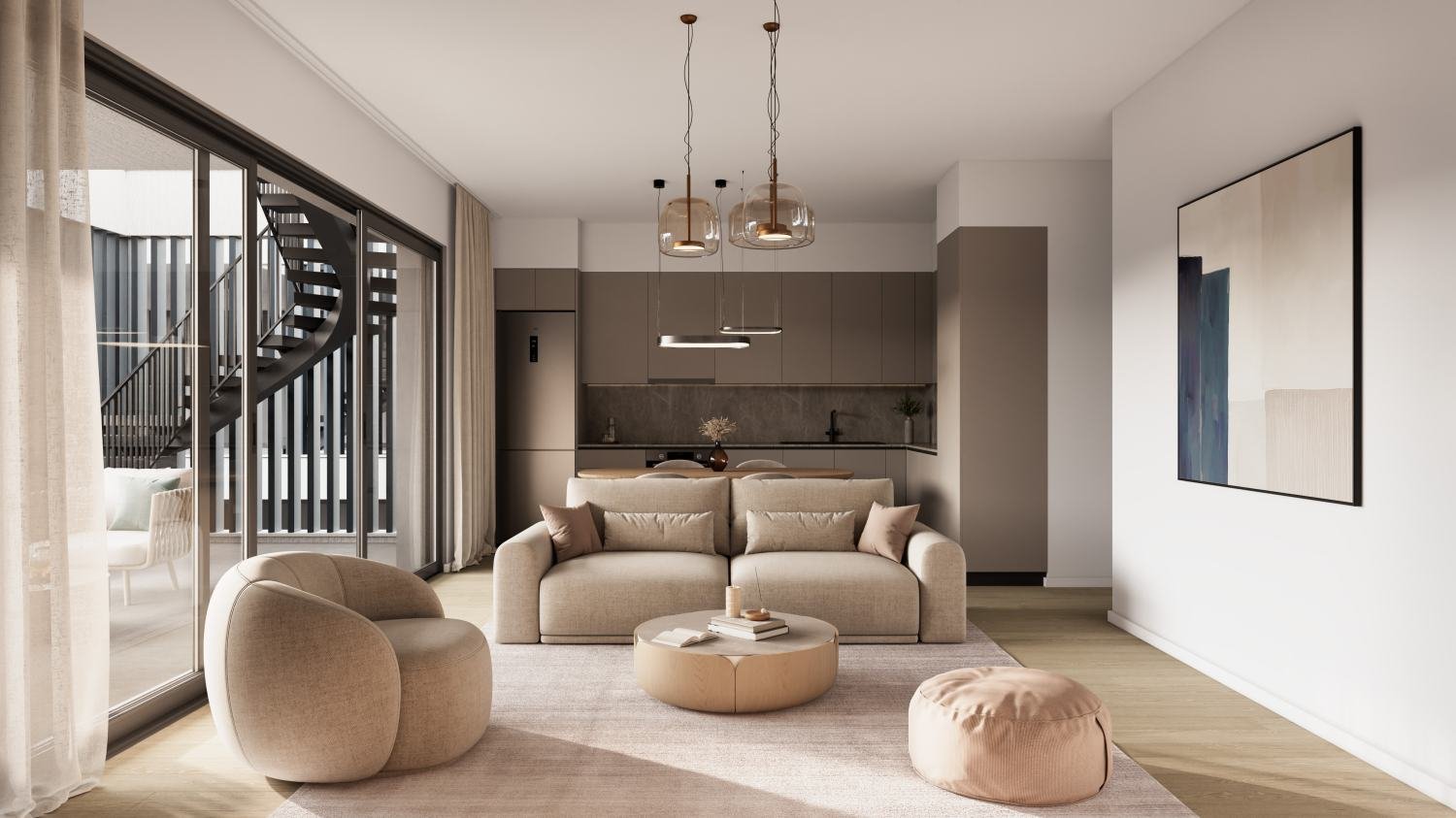 Spacious Apartment in Gated Development with Infrastructure