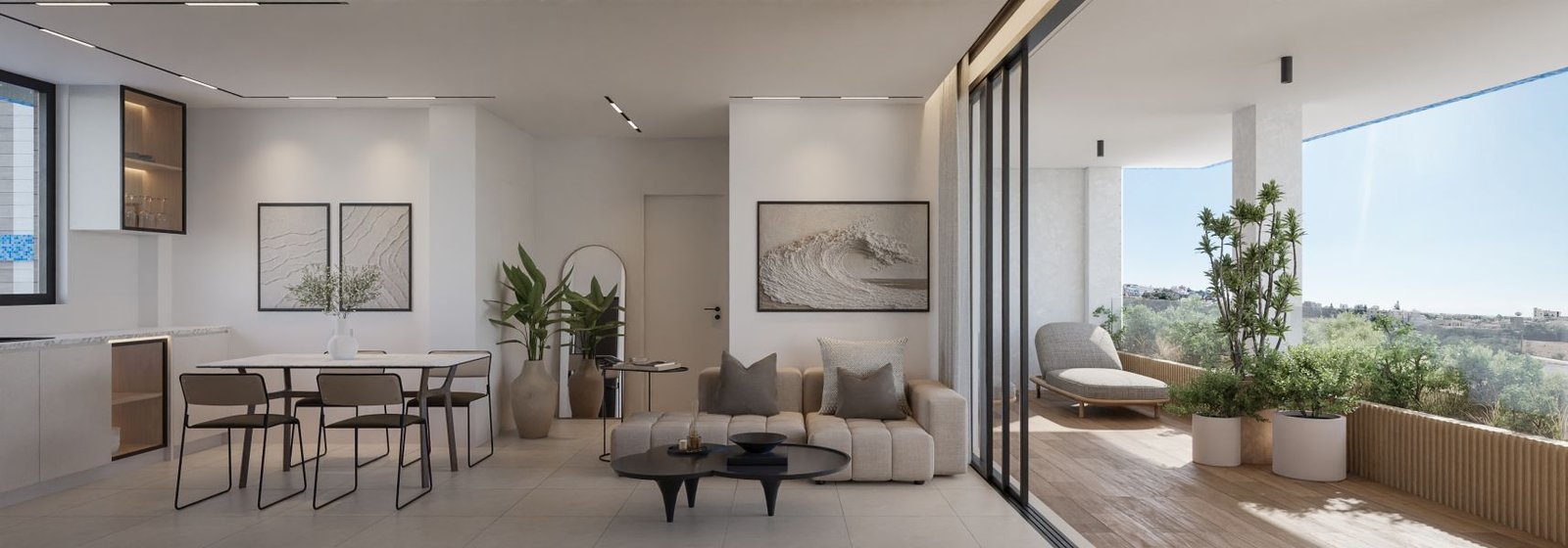 Penthouse with Roof Terrace with Sea Views