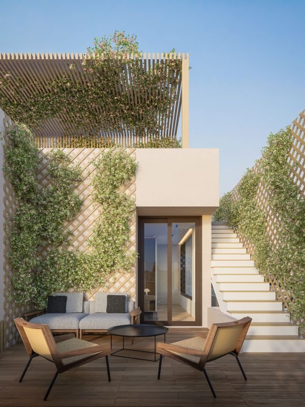 Penthouse with Roof Terrace with Sea Views