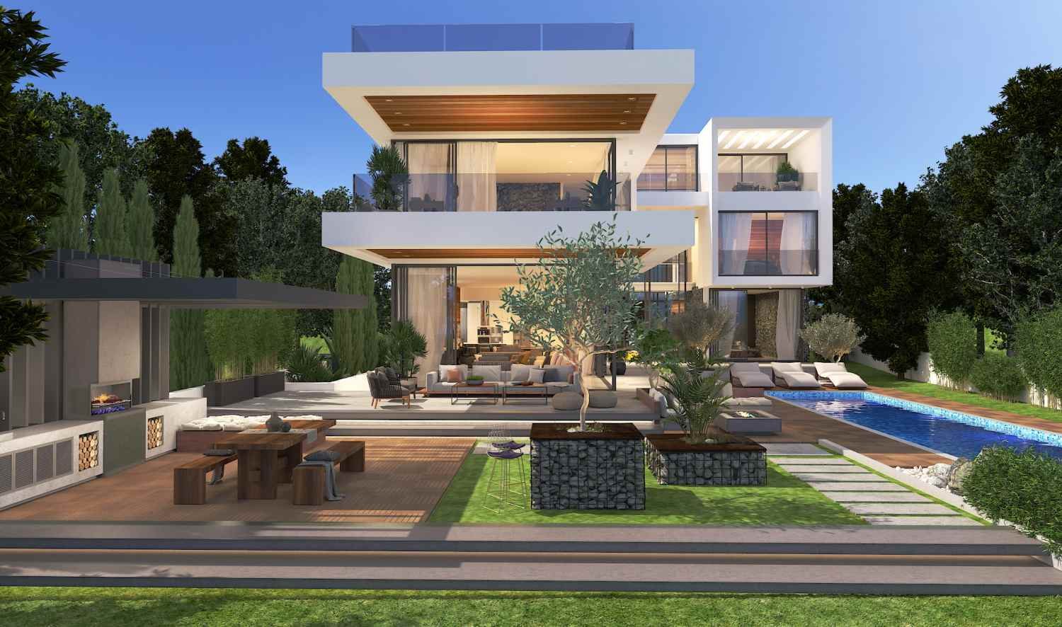 Ultra-Luxurious Beachfront Villa on Large Plot in Paphos
