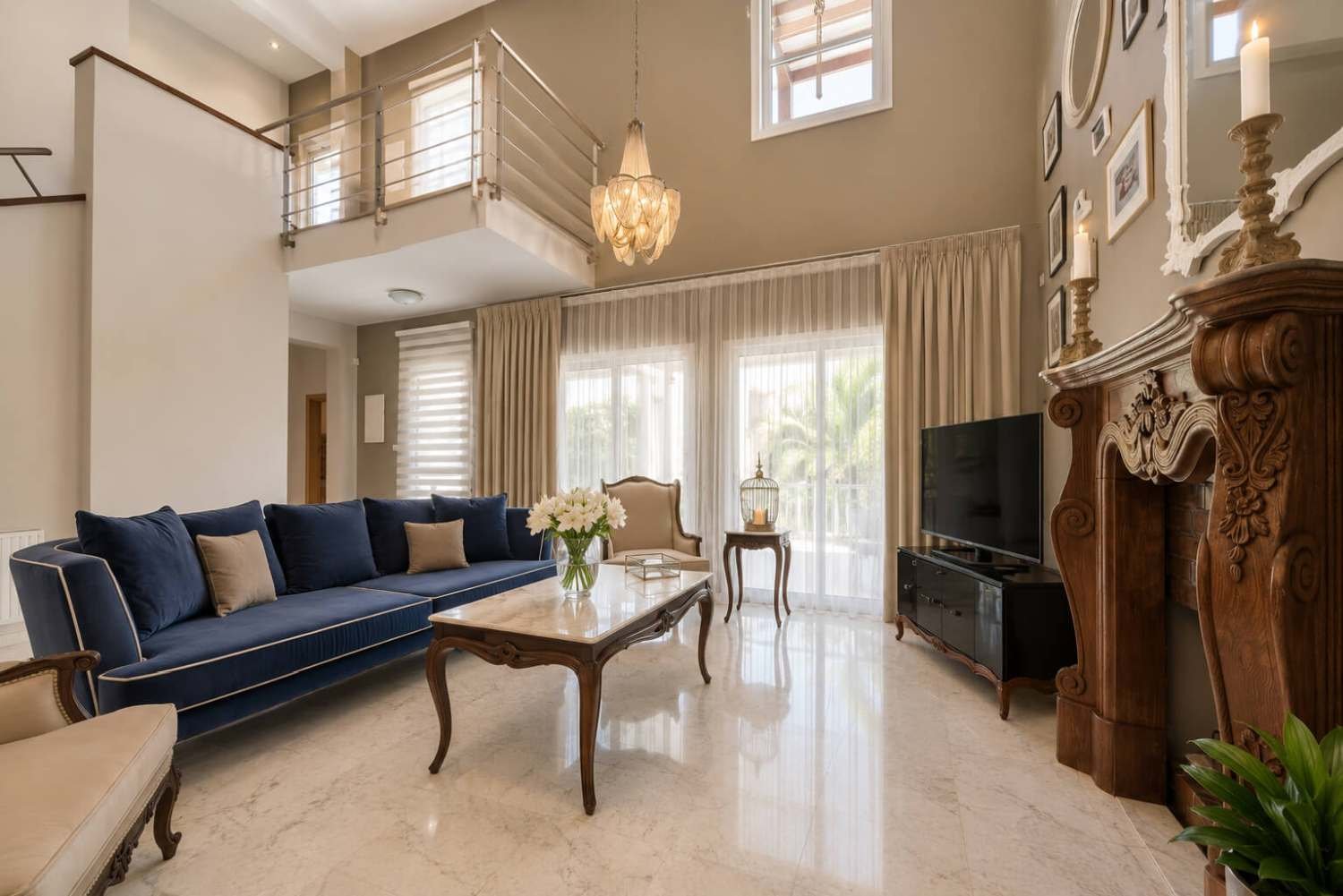4-Bedroom Villa 200 m from the Sea in Amathusia