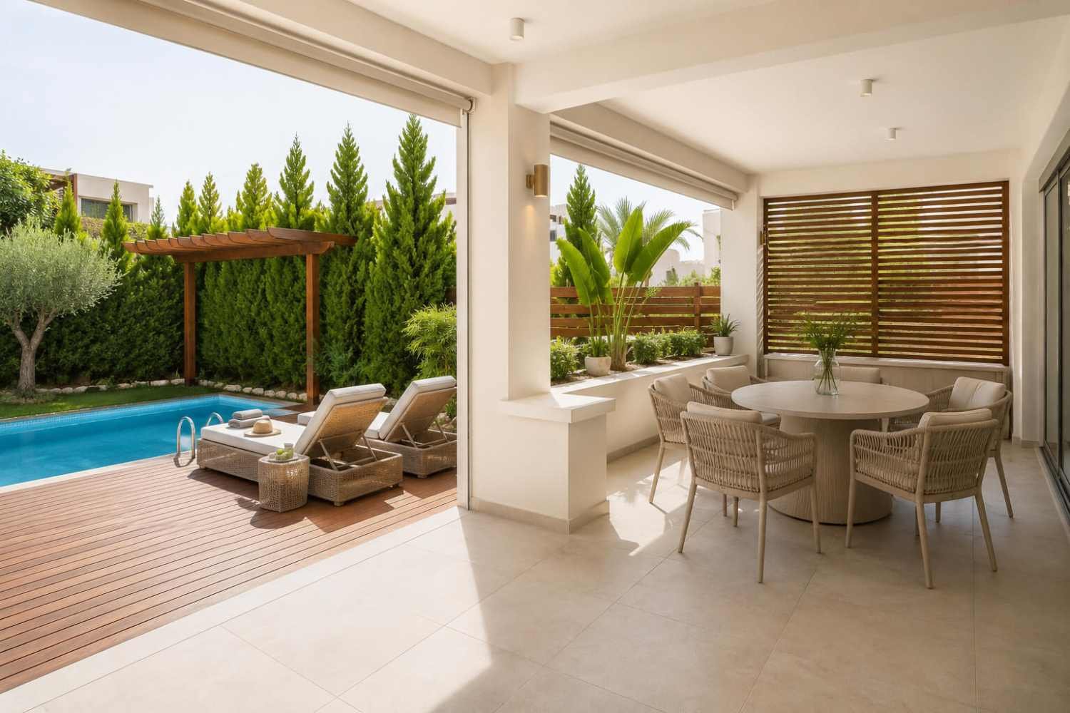 4-Bedroom Villa 200 m from the Sea in Amathusia
