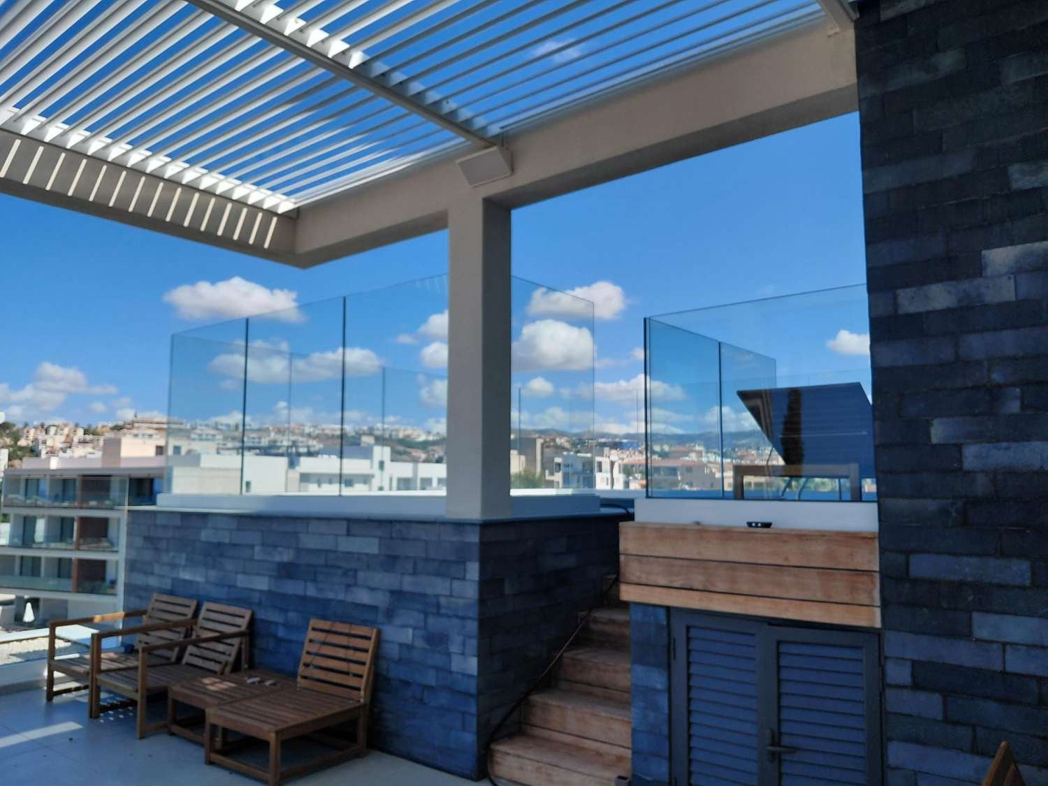 Modern Sea-View Penthouse with Private Pool Near the Beach